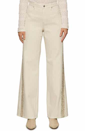 Cadence Shimmer Side Stripe High Waist Jeans