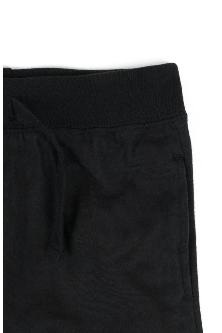 Kids 100% Cotton Lightweight Jogger Pants, Alternate, color, BLACK