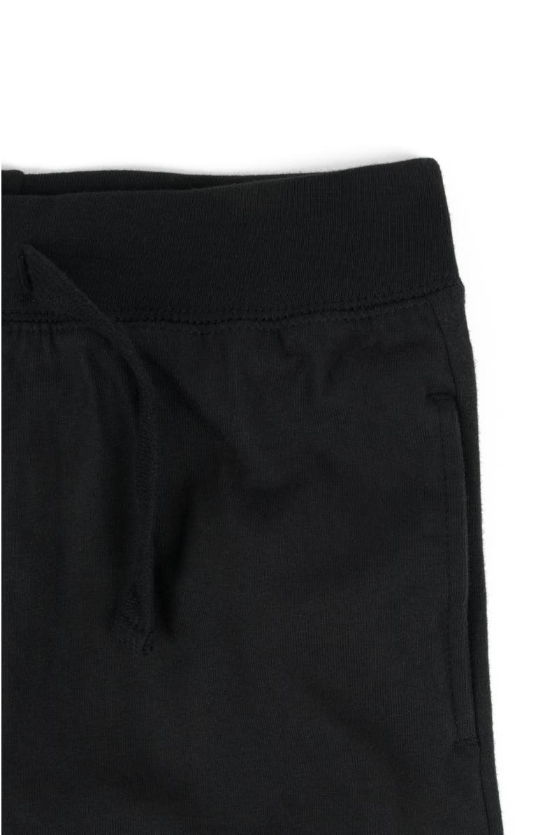 Leveret Kids 100% Cotton Lightweight Jogger Pants, Alternate, color, Black