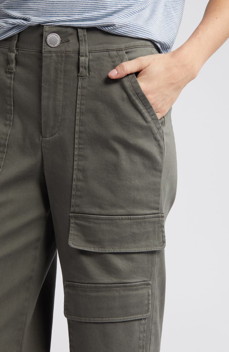 Wit & Wisdom 'Ab'Solution Skyrise Wide Leg Utility Pants, Alternate, color, Dusty Olive