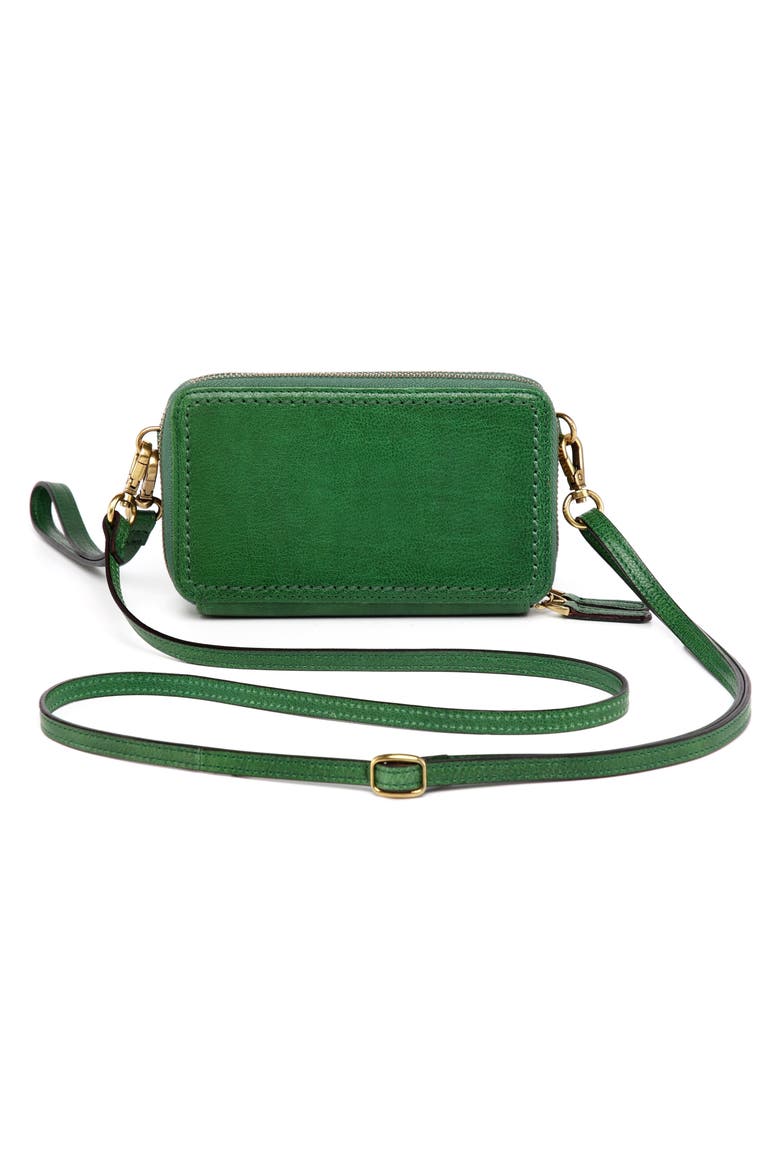 Northwood Leather Wallet on a Chain, Alternate, color, GREEN