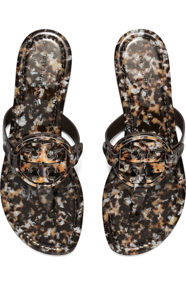 Tory Burch Miller Thong Sandal, Alternate, color, Caramel Multi / Caramel Multi