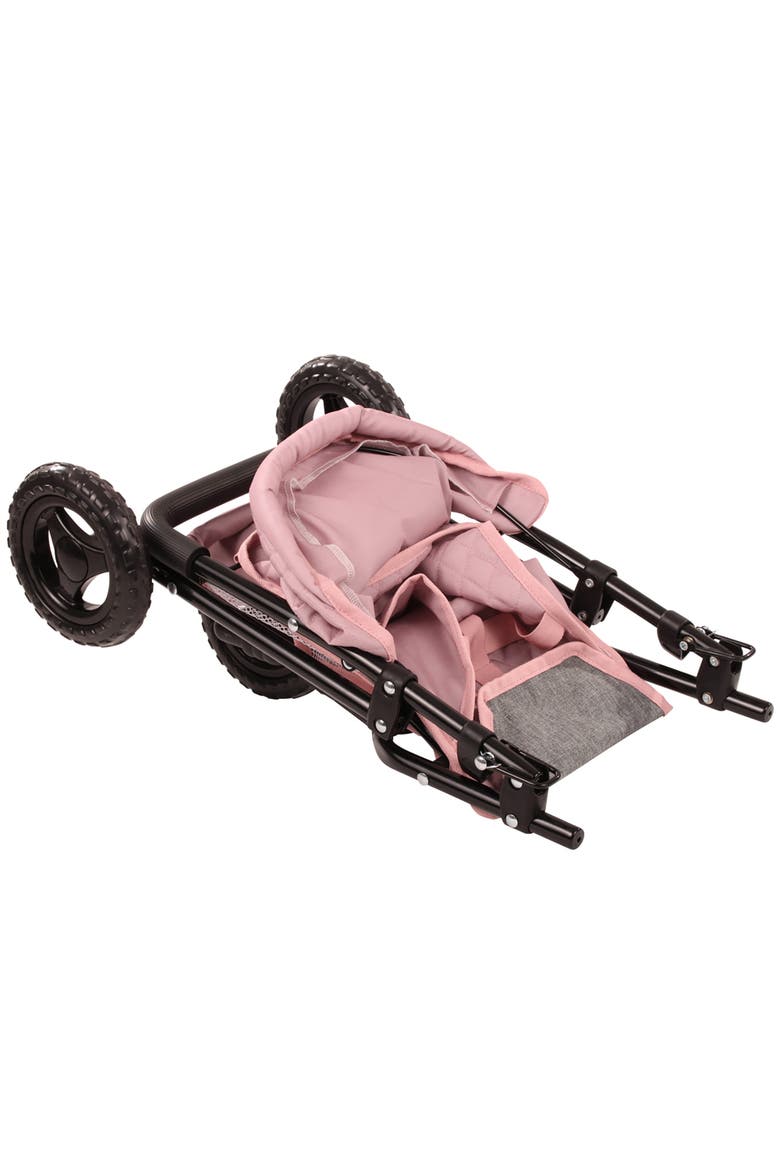 3 Wheel Doll Buggy, Soft Mood, Foldable Toy Stroller, Dolls Up to 19.5 Inches, Alternate, color, Multicolored