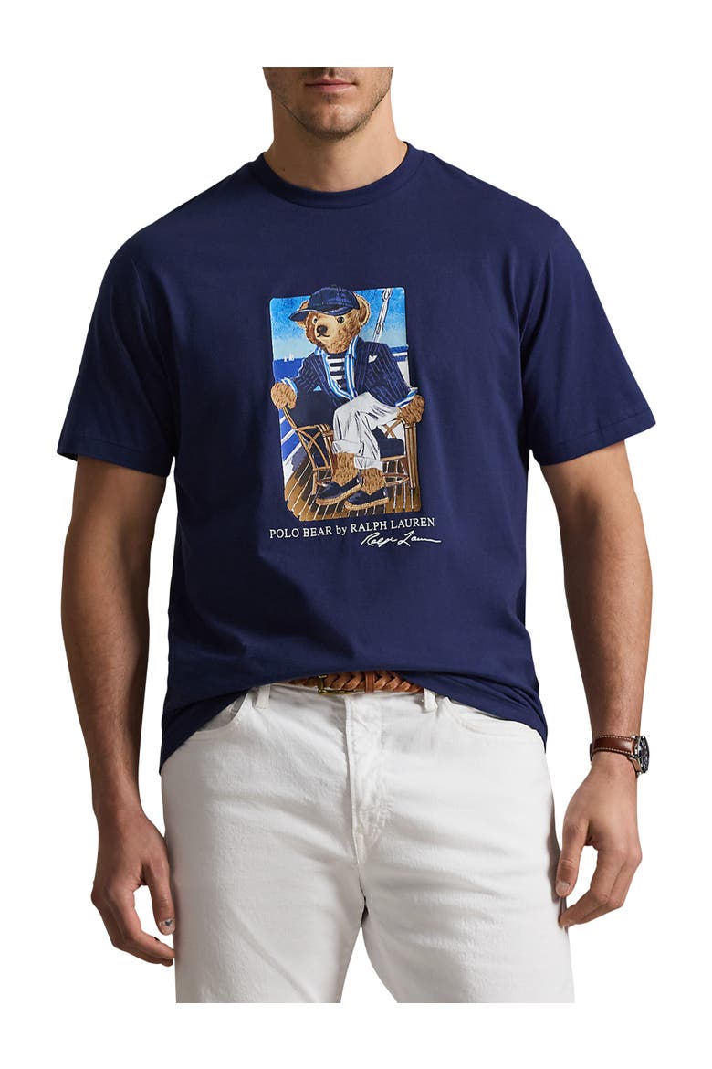 Big & Tall Newport Bear Graphic Tee, Main, color, NEWPORT NAVY