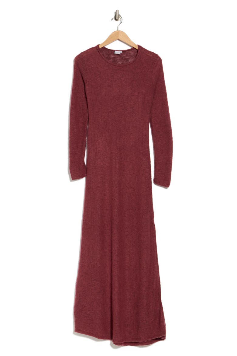 Long Sleeve Maxi Dress, Alternate, color, CHILLI OIL