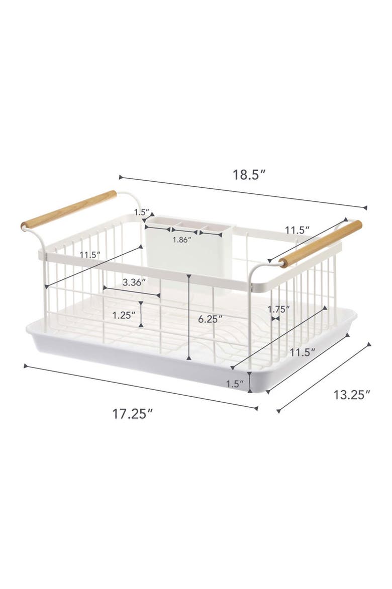 Tosca Dish Drainer Rack, Alternate, color, WHITE