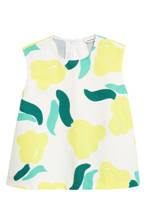 Erilasia Lemmitty Floral Cotton & Linen Top