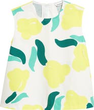 Marimekko Erilasia Lemmitty Floral Cotton & Linen Top