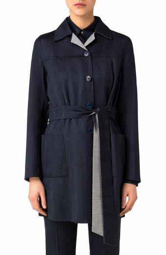 Indira Reversible Double Face Belted Wool Coat