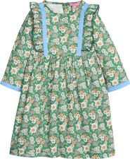 BISBY Kids' Floral Ruffle Porto Dress