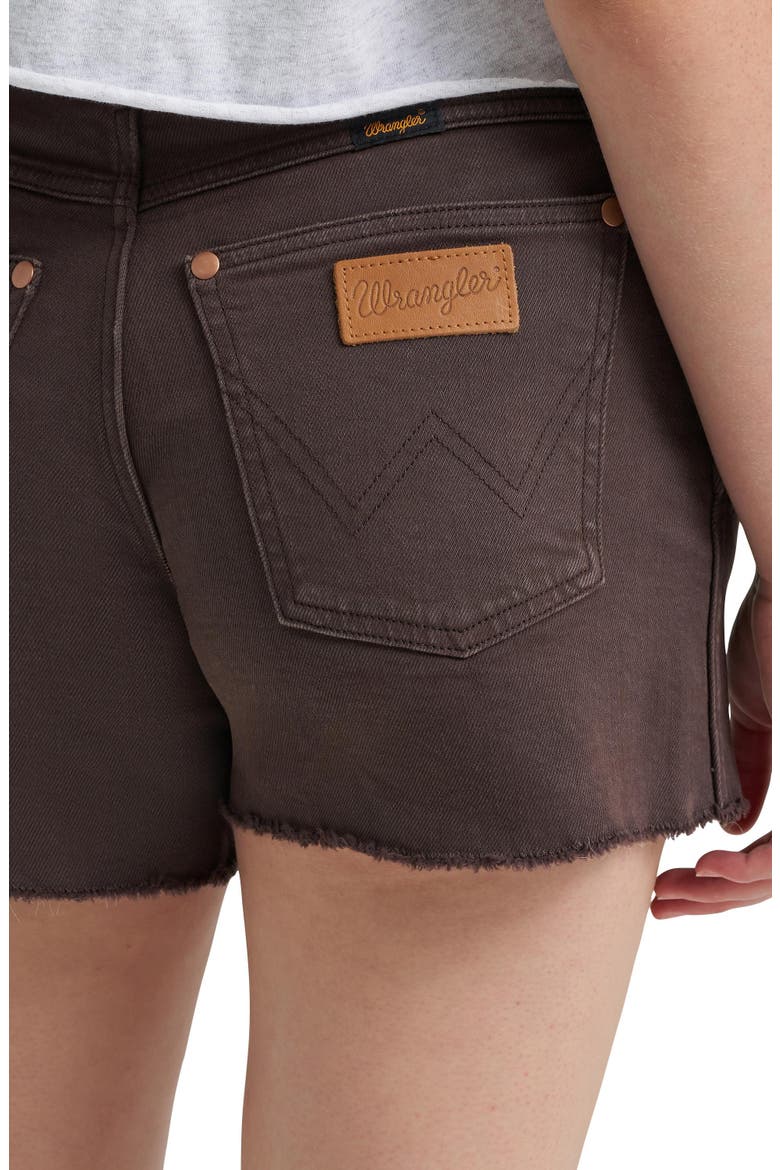 Western Cutoff Denim Shorts, Alternate, color, COCOA