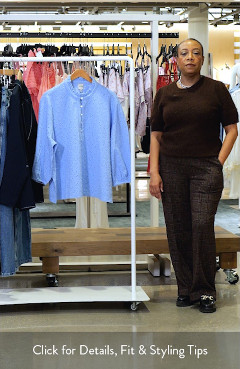 Ruffle Neck Eyelet Top, sales video thumbnail