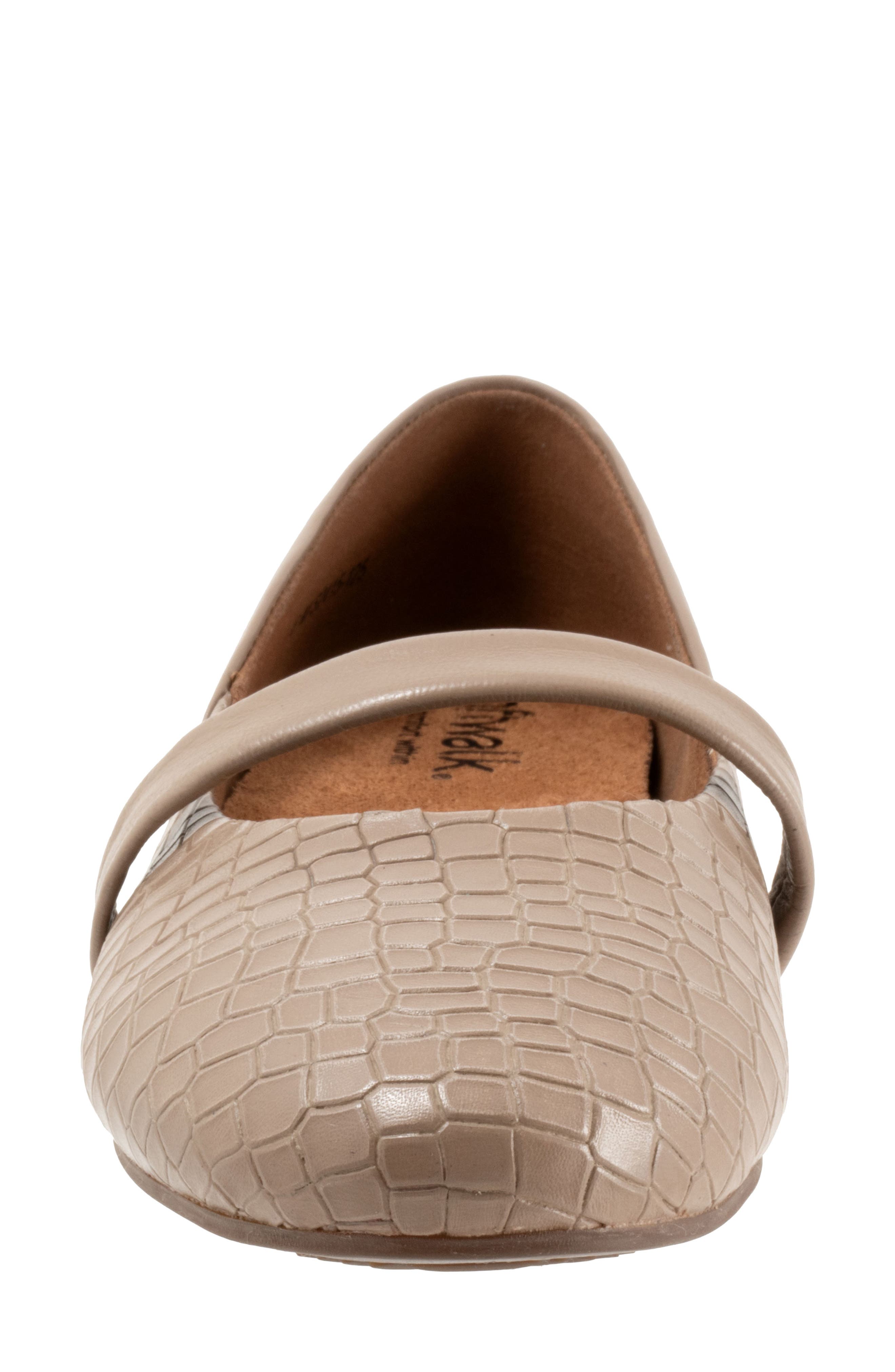 Samara Mary Jane Flat, Alternate, color, TAUPE CROCO