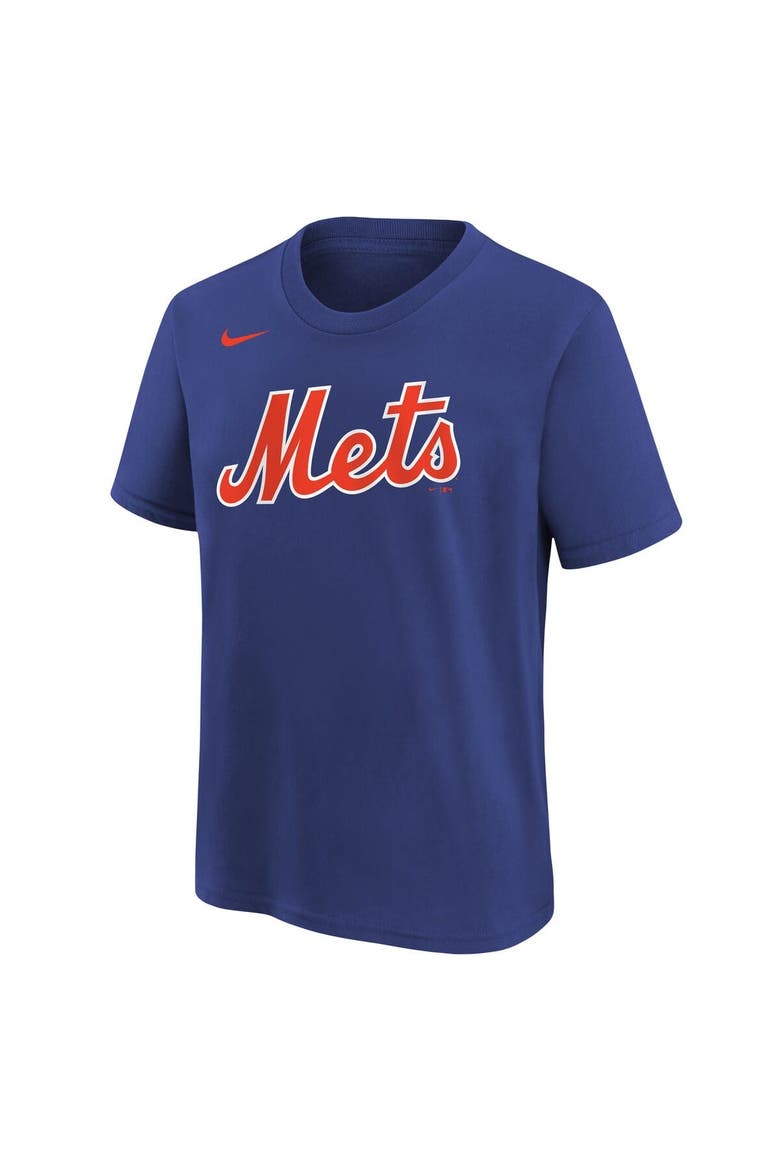 Youth Nike  Royal New York Mets Wordmark T-Shirt, Alternate, color, Royal