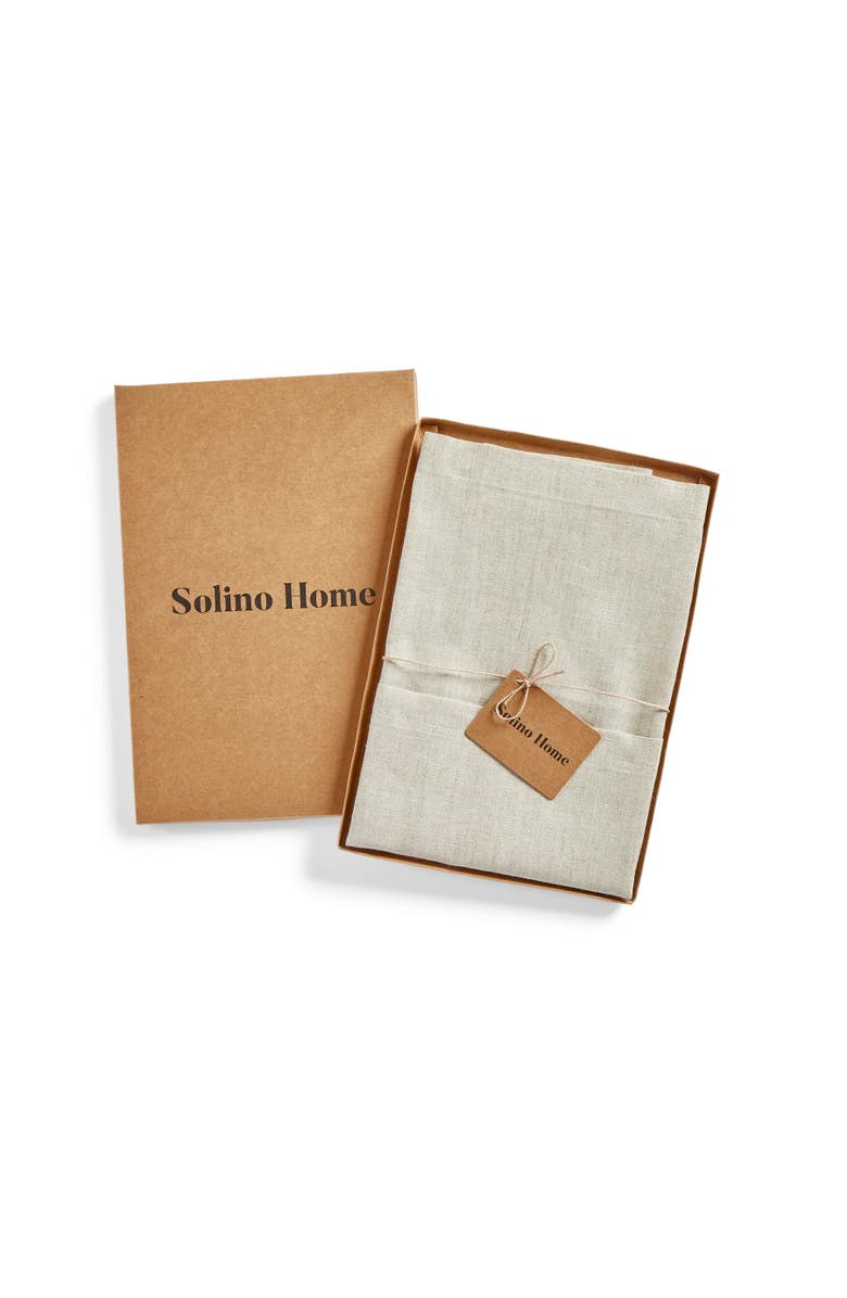 Solino Home Linen Bistro Apron - Kitchen Linen, Alternate, color, Light Natural / Ivory