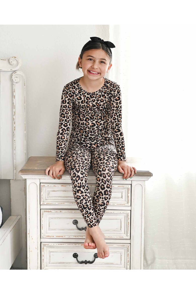 Kiara Lounge Pajama, Alternate, color, Brown