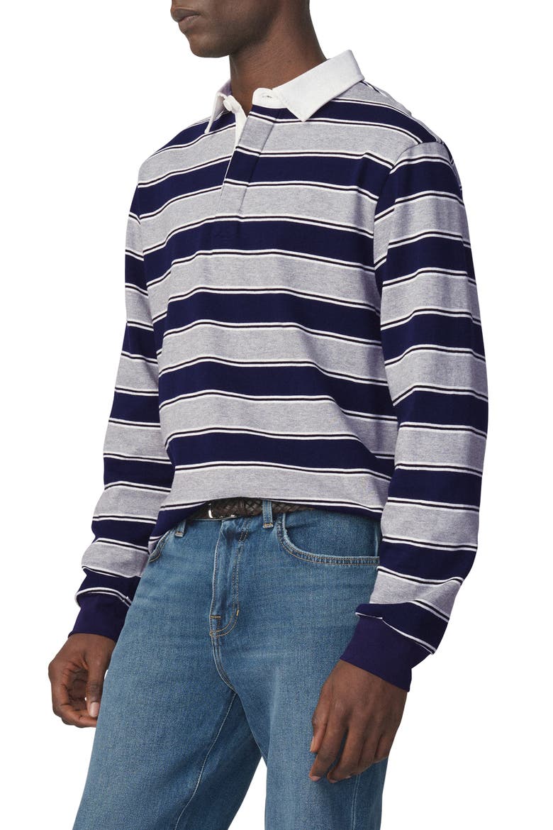 Stripe Rugby Shirt, Alternate, color, PEACOAT MULTI
