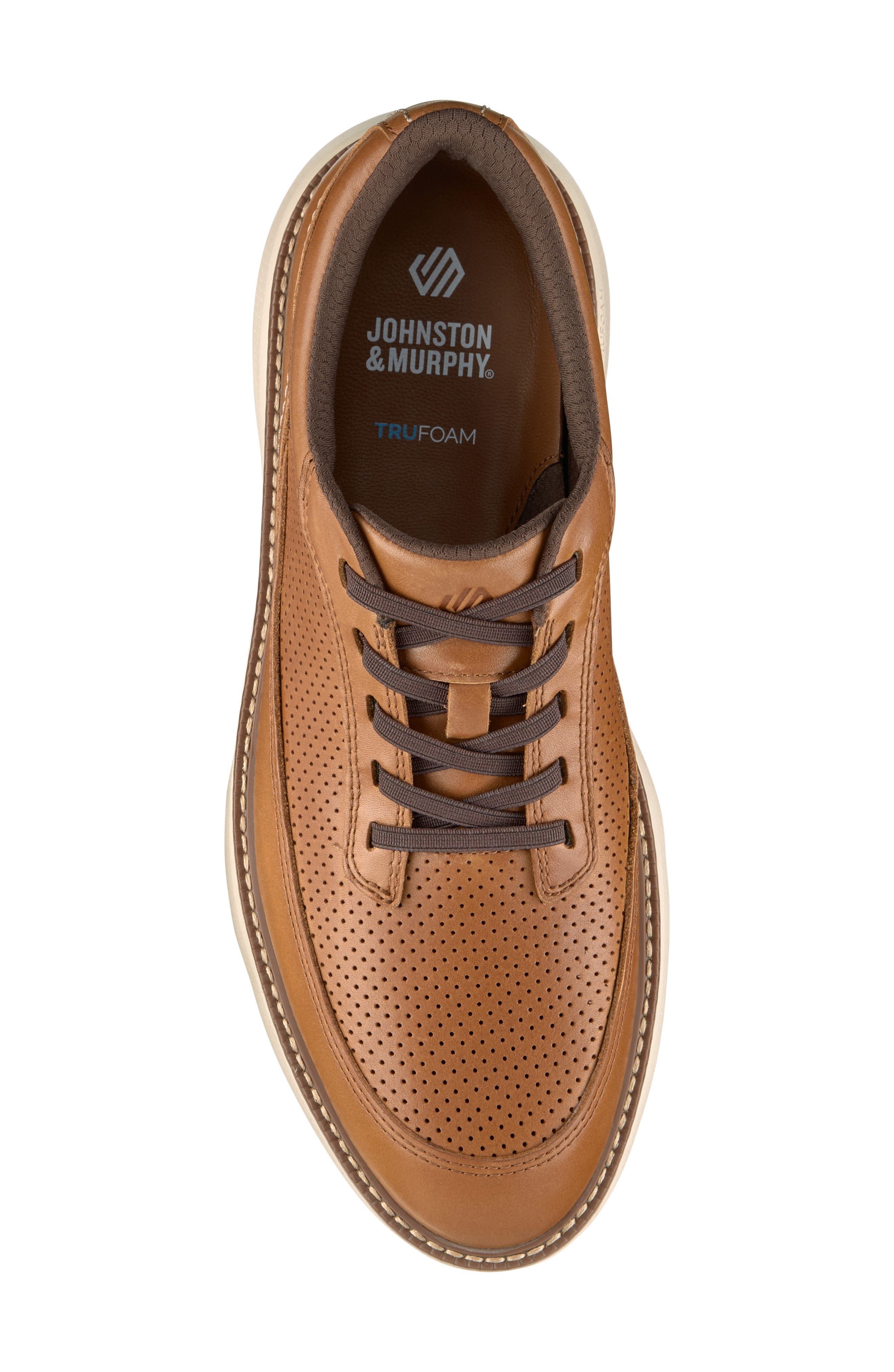 Hayden Stretch U-Throat Leather Oxford, Alternate, color, TAN FULL GRAIN