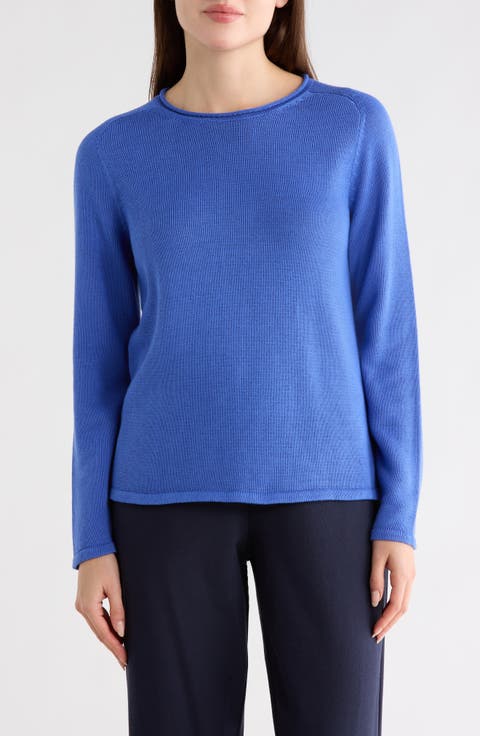 Organic Cotton & Tencel™ Lyocell Crewneck Sweater