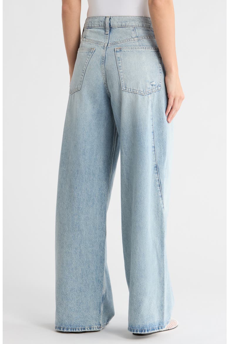 Serena Splice High Waist Wide Leg Jeans, Alternate, color, OCONEE