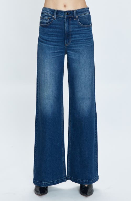 Pistola Lexi Mid Rise Bowed Straight Leg Jeans In Artisan