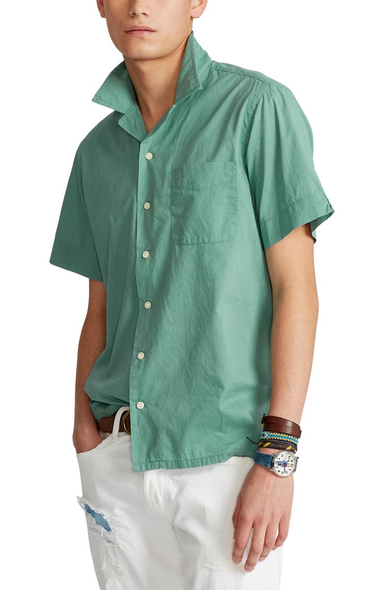 Polo Ralph Lauren Short Sleeve Button-Up Shirt, Main, color, 