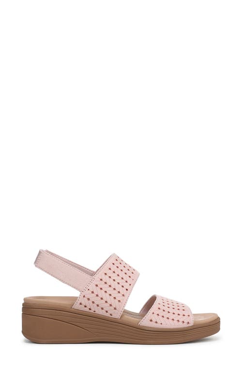 Bzees Women's Festive Washable Slingback Wedge Sandals In Pink