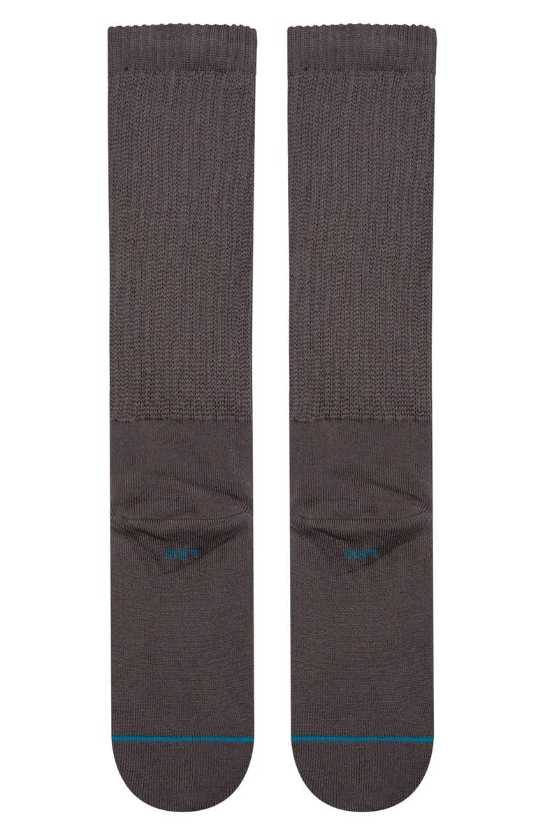 Stance Slouch Crew Socks, Alternate, color, Charcoal