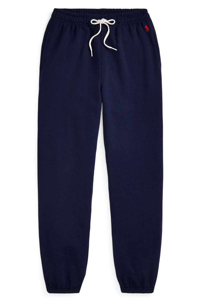 Lightweight Cotton Blend Fleece Sweatpants, Alternate, color, CRUISE NAVY