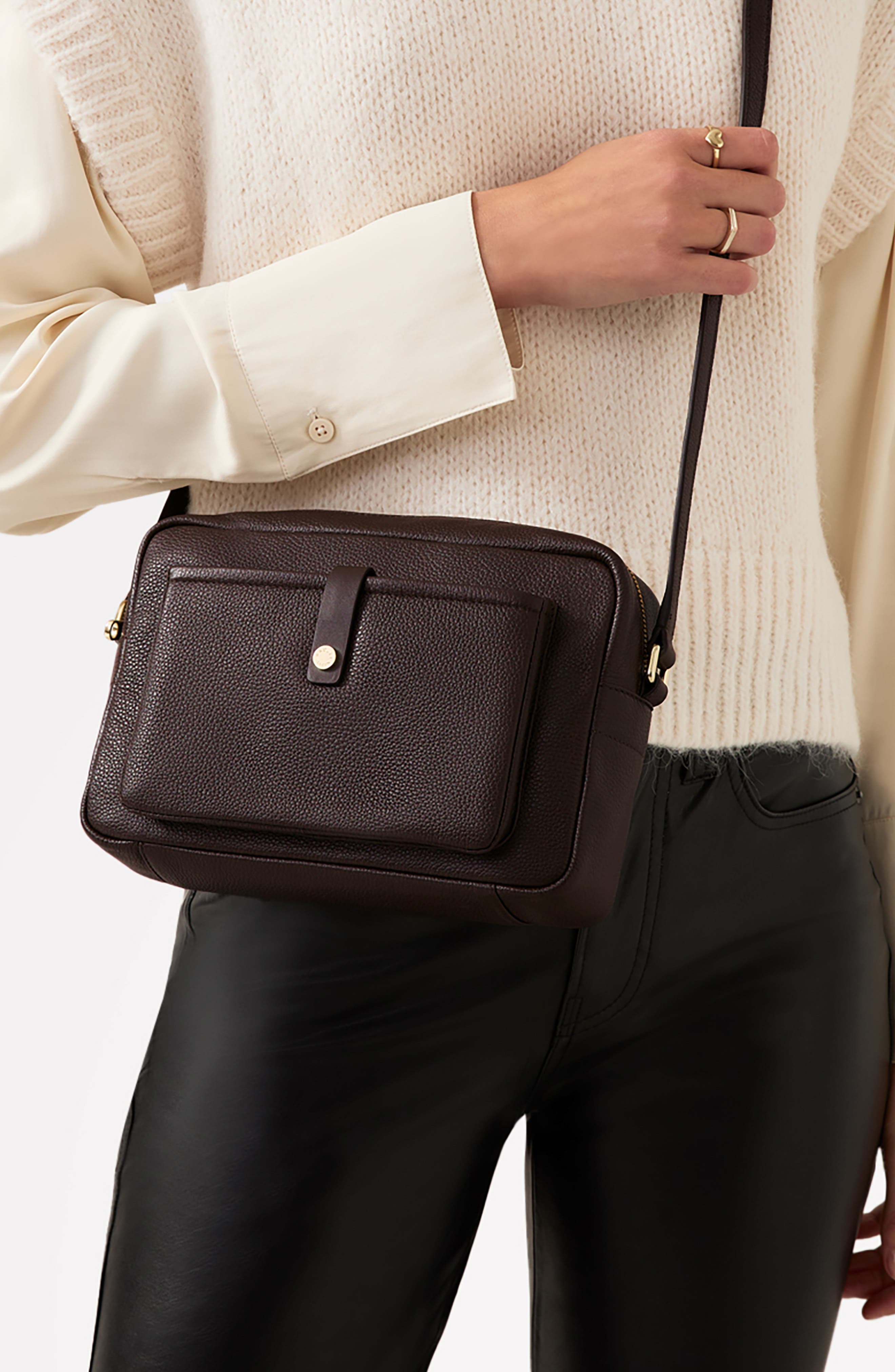 Radley Sandler Way Mini Crossbody Bag, Alternate, color, Dark Oak