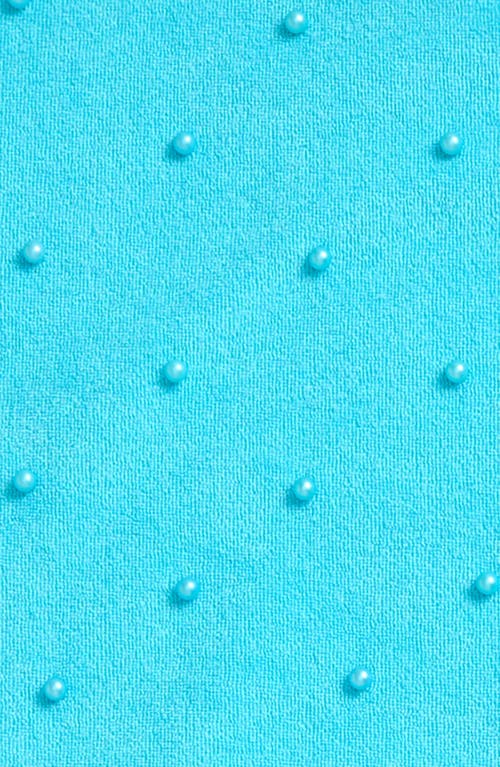 Ava & Yelly Kids' Faux Pearl Cover-up Crop Top & Shorts Set In Seafoam