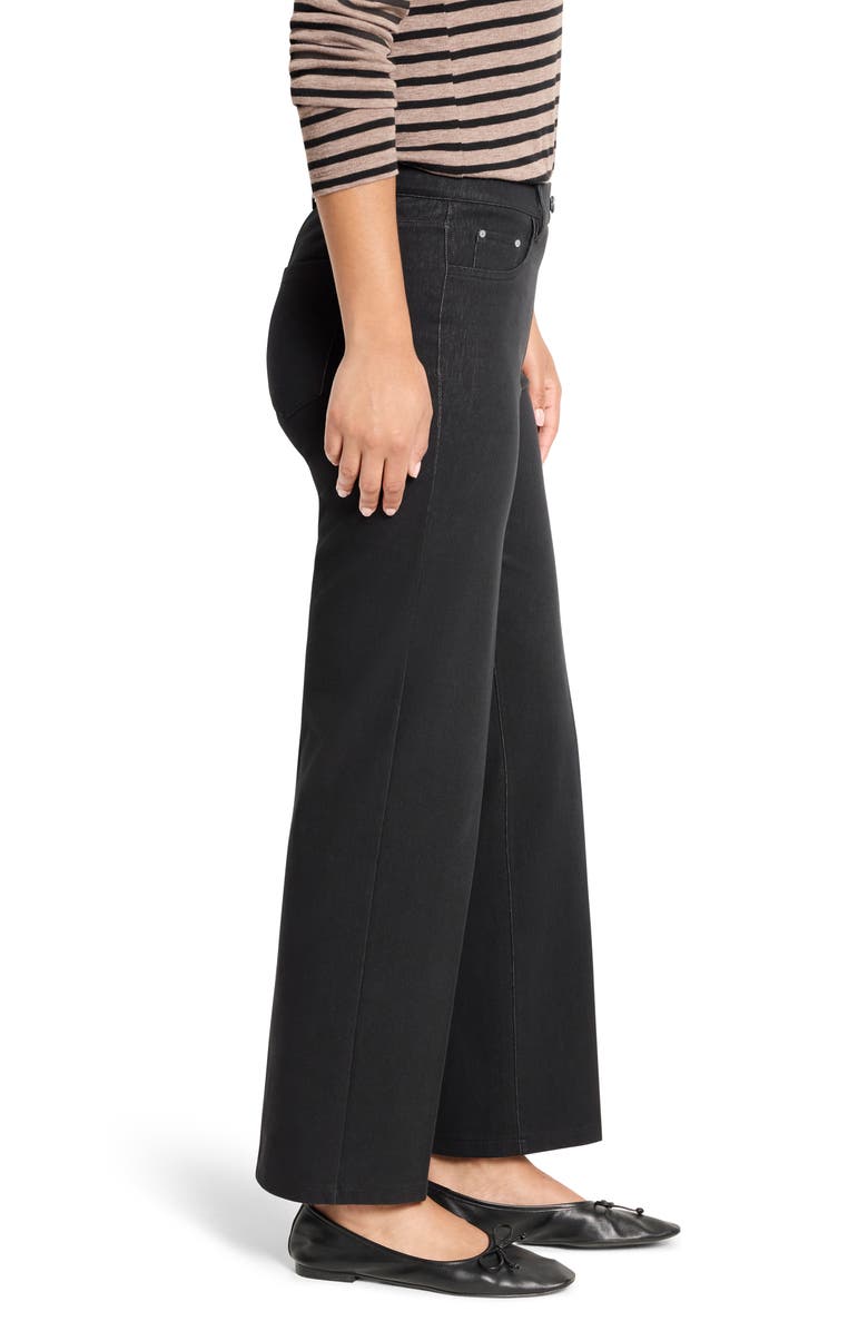 NIC+ZOE Recess Straight Ankle Knit Jeans, Alternate, color, Black Onyx