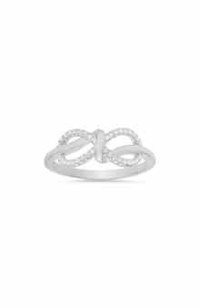 Cubic Zirconia Infinity Love Knot Ring