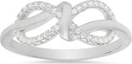 Queen Jewels Cubic Zirconia Infinity Love Knot Ring