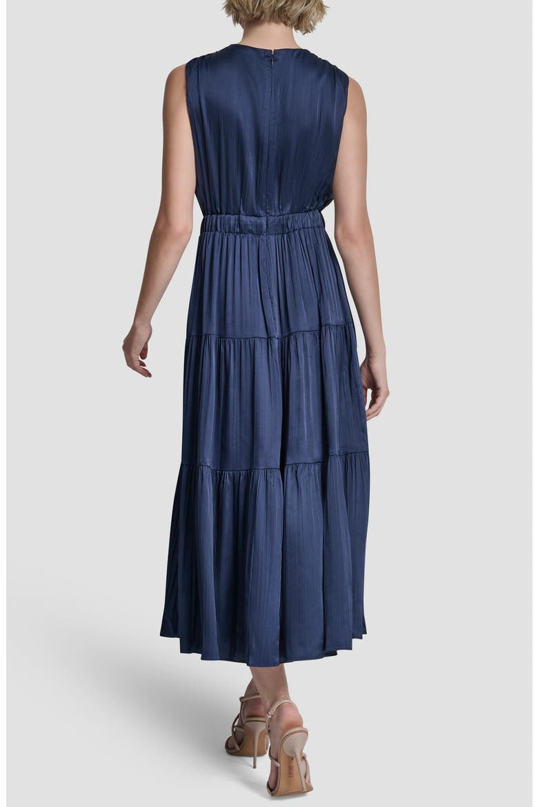 pleated tie waist dress Riviera Pleated Tie Waist Midi Dress Red | Day Dresses