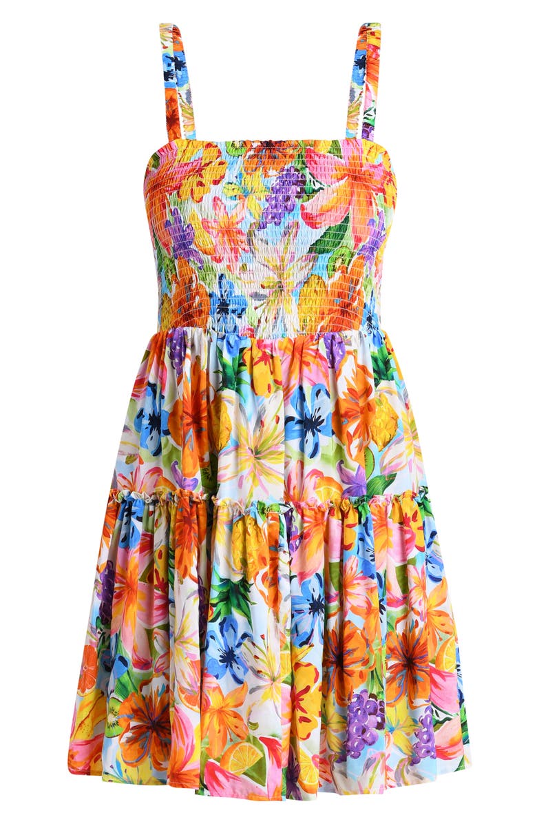 La Blanca Flora de Fruta Cover-Up Minidress, Alternate, color,