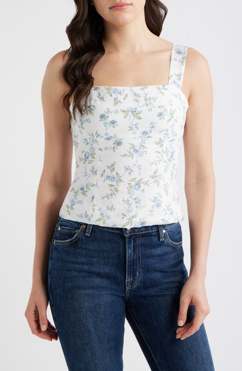 Darci Floral Linen Tank