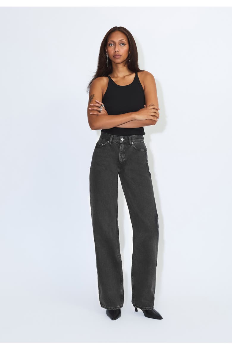 Echo High Straight Rigid Jeans, Alternate, color, Retro black