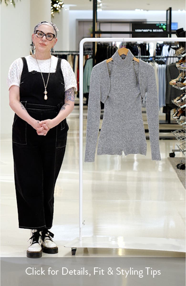 Mock Neck Romper & Bolero Set, sales video thumbnail