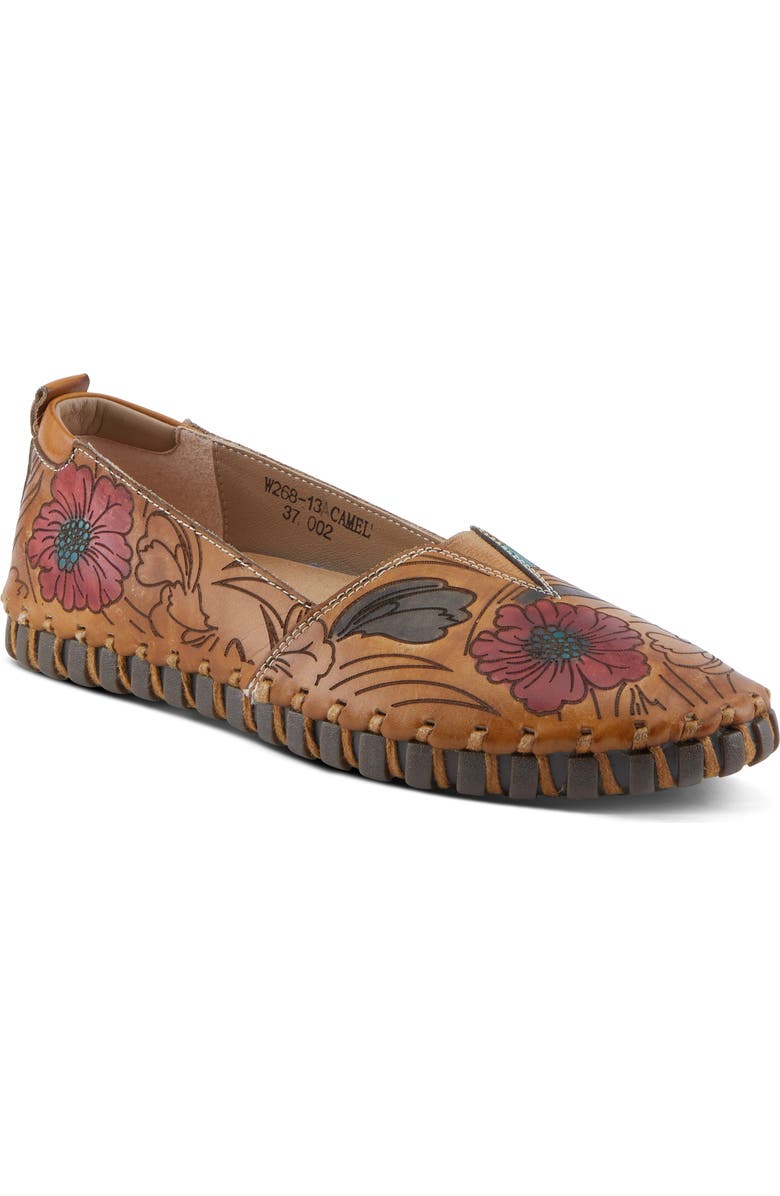 L'Artiste by Spring Step Modesty Flat, Main, color, Camel Multi