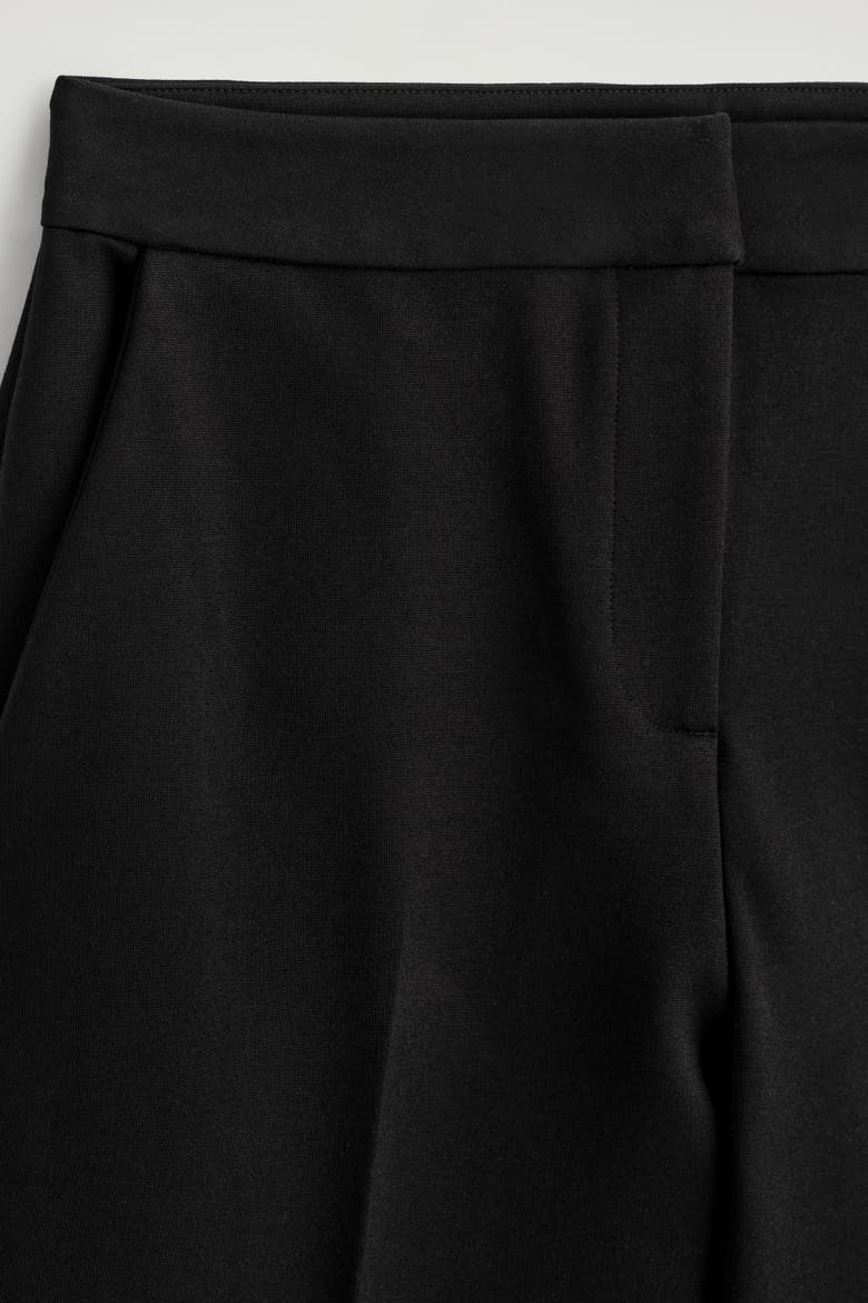 Tailored Straight-leg Pants, Alternate, color, BLACK