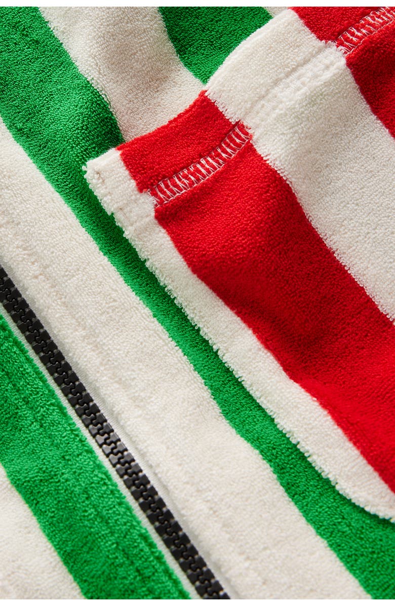 Mini Boden Kids' Hooded Zip-Up Terry Cover-Up Tunic, Alternate, color, 