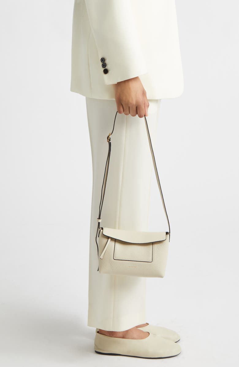 Wandler Mini Penelope Slouch Leather Shoulder Bag, Alternate, color, Beige Crust 1338