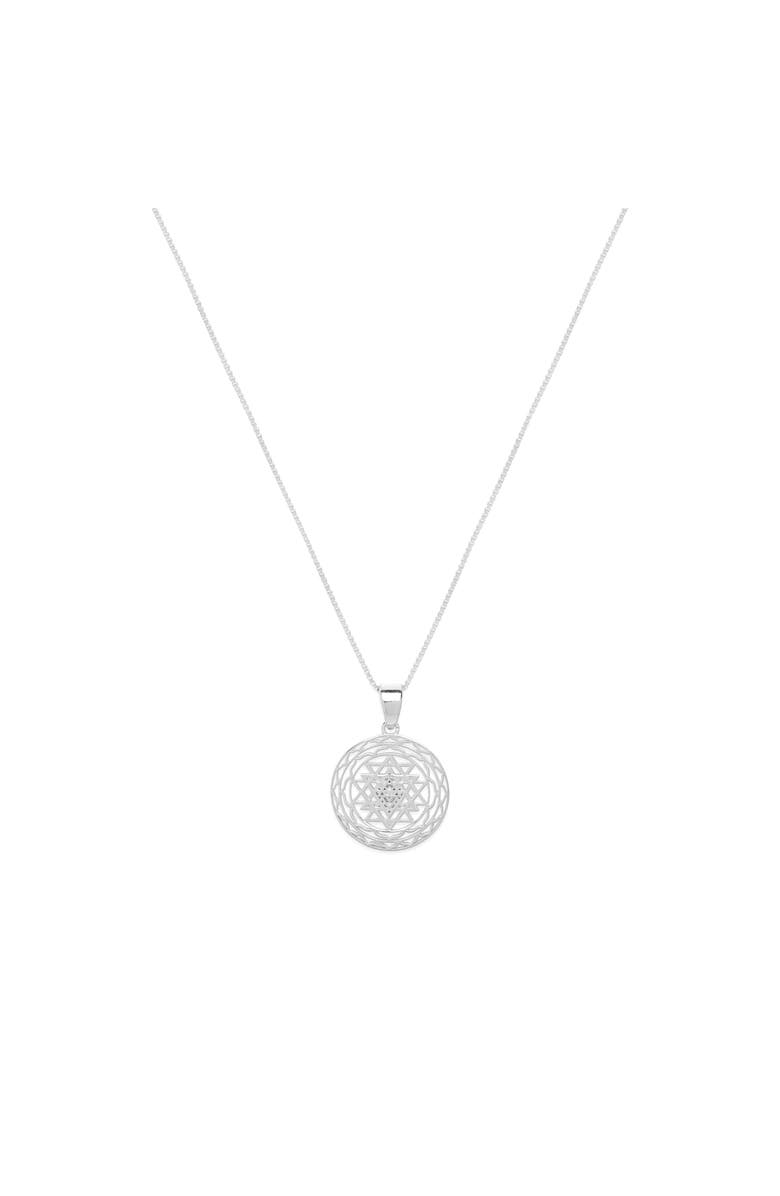Seven Saints Sri Yantra Supreme Manifestor Necklace, Main, color, White
