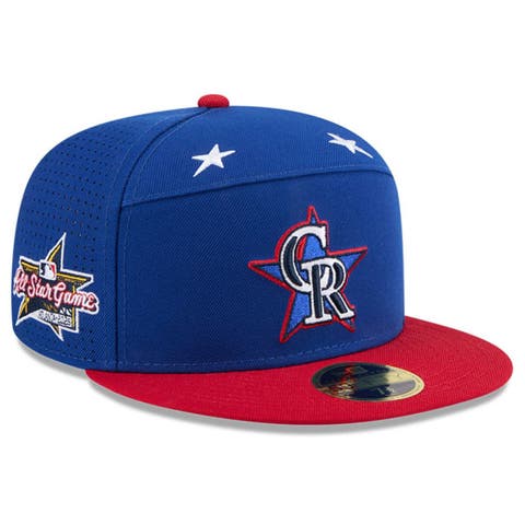 Men's New Era Blue/Red  Colorado Rockies 2025 MLB All-Star Game Workout Side Patch 59FIFTY Fitted Hat