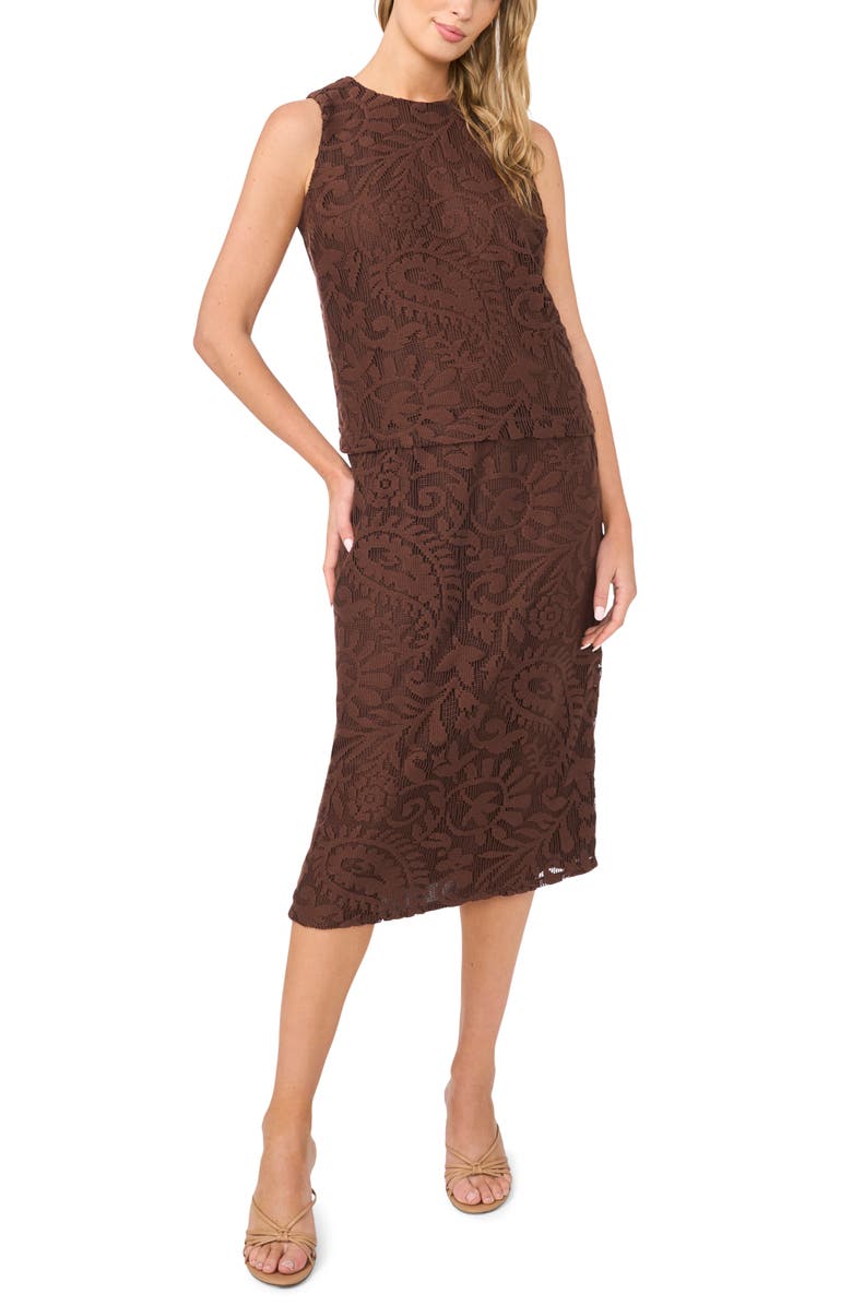 Halogen<sup>®</sup> Lace Sleeveless Top, Alternate, color,
