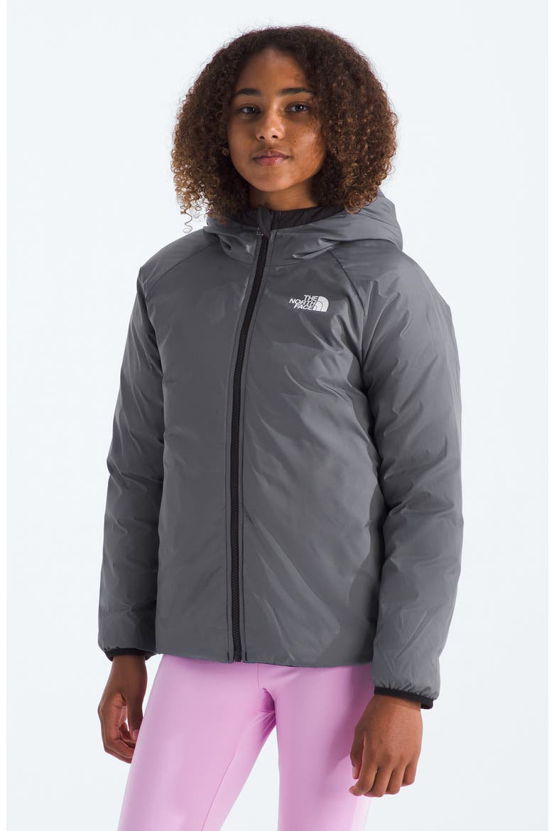 Kids' Perrito Water Repellent Reversible Jacket, Alternate, color, TNF BLACK/ SMOKED PEARL