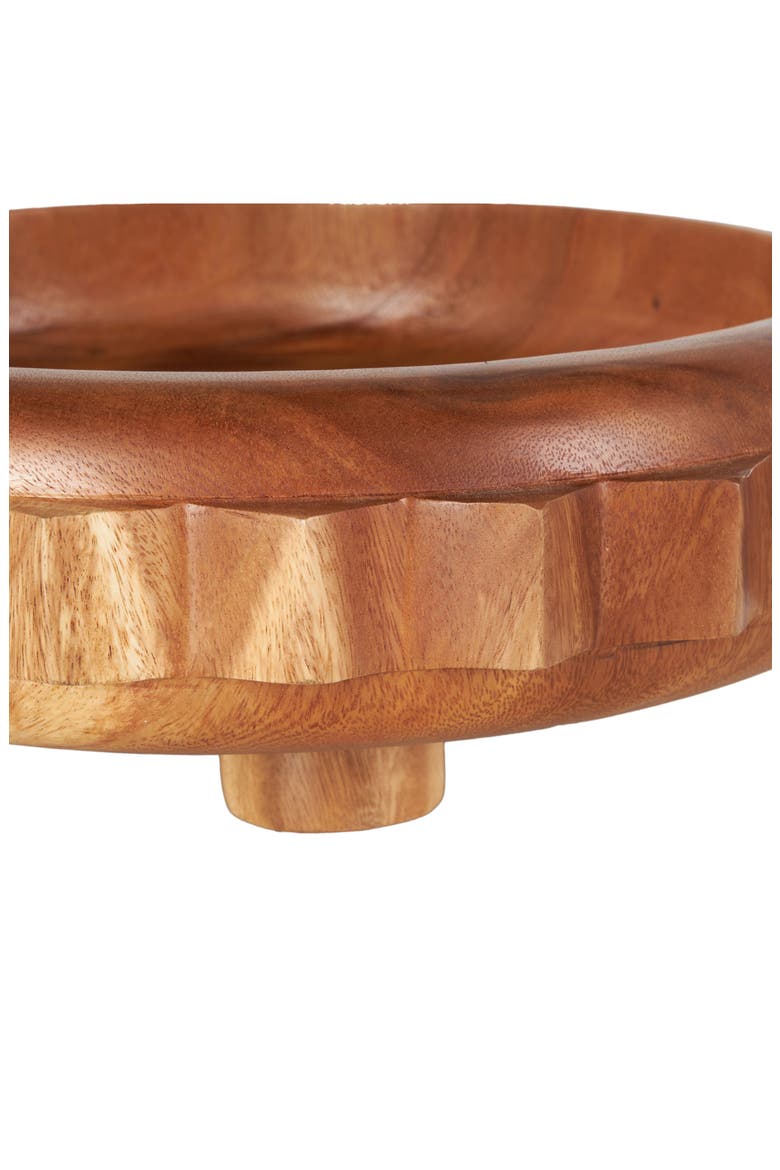 Wooden Decorative Bowl, Alternate, color, BROWN