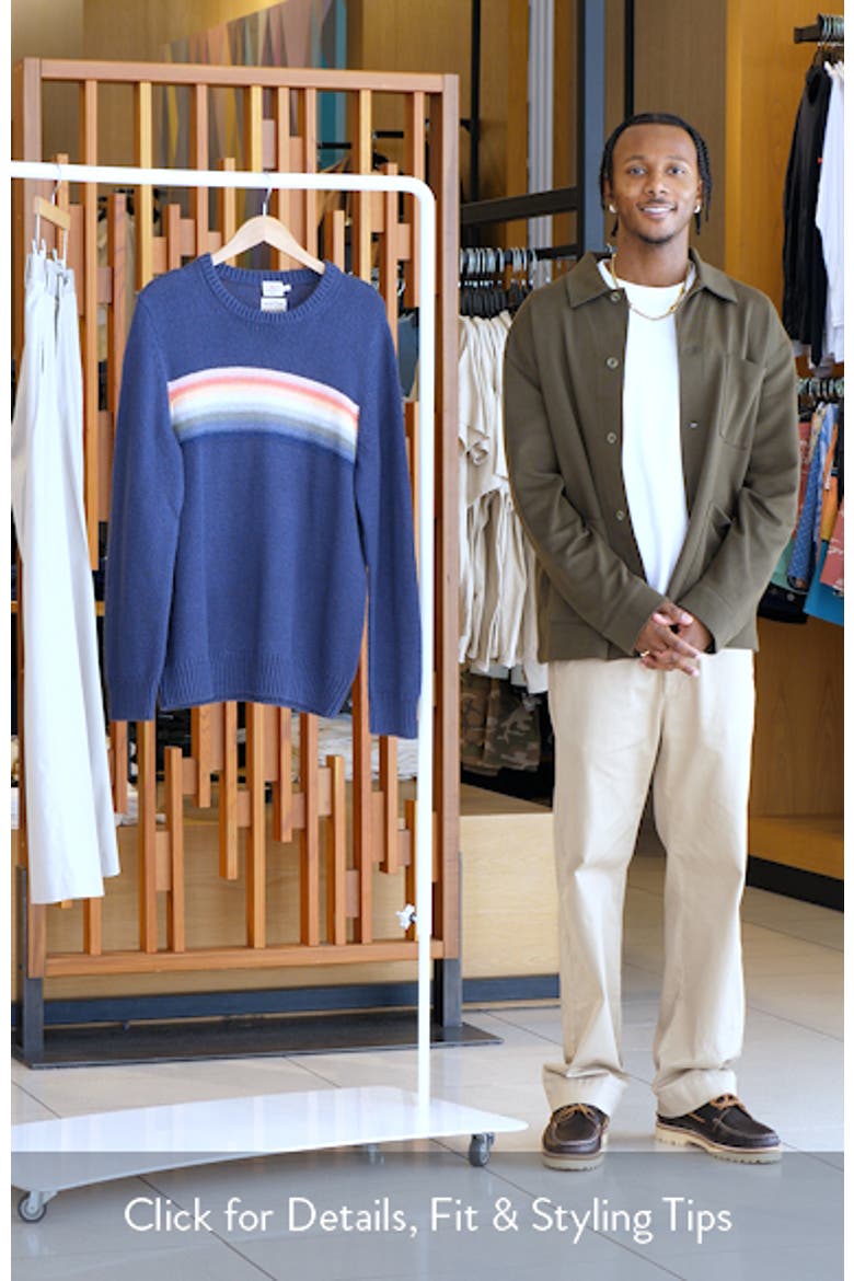 Heirloom Stripe Organic Cotton Crewneck Sweater video