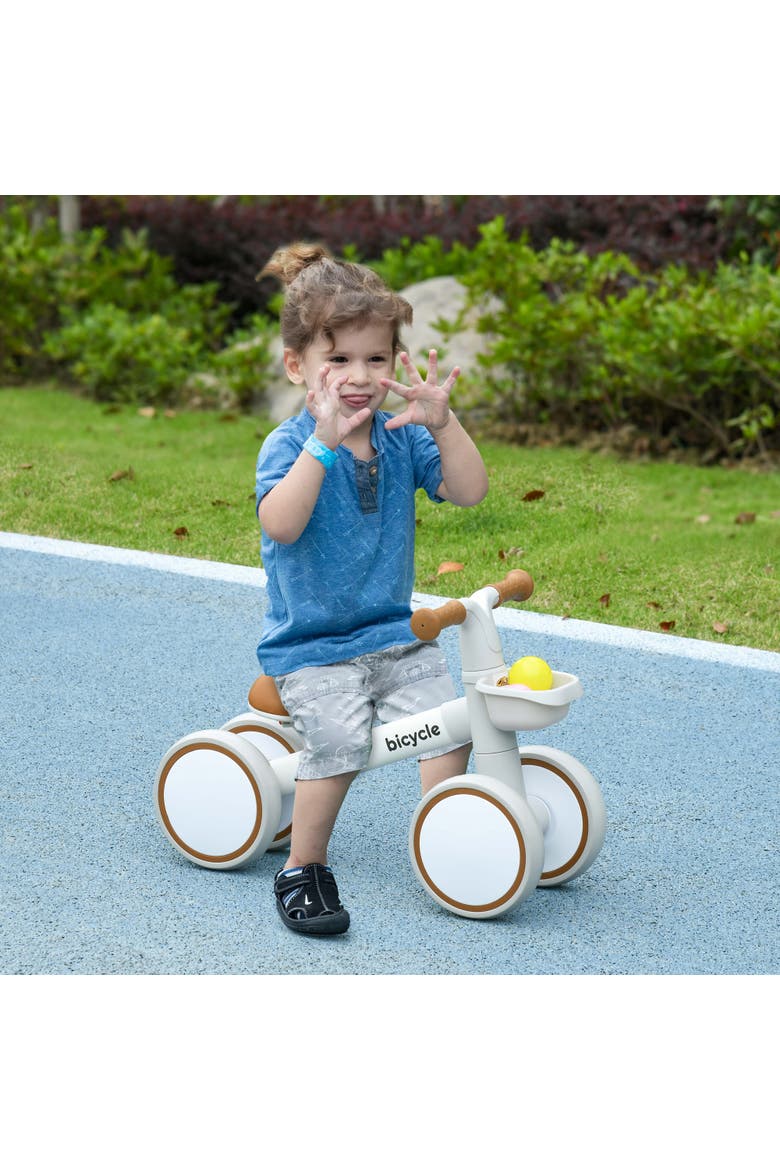 Balance Bike with Adjustable Seat, Alternate, color, Brown